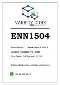 ENN1504 Assignment 1 (ANSWERS) Semester 2 2023 - DISTINCTION GUARANTEED