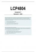 LCP4804 Assignment 1 semester 2 2023