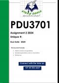 PDU3701 Assignment 2 (QUALITY ANSWERS) 2024