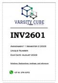 INV2601 Assignment 1 (ANSWERS) Semester 2 2023  - DISTINCTION GUARANTEED