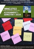 MNG3702 Assignment 1 Answers Semester 1 2024 Ace this assignment | References and detailed answers provided!  BUY QUALITY