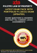 PVL3701 NEW The LATEST Exam Pack 2023 (Q&A) - All you need! Includes Oct/Nov Exam Solutions 2022 