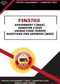 FIN3702 Assignment 1 Solutions (Semester  2 2023) Code: 629009