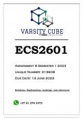 ECS2601 Assignment 1 & 2 Semester 2 2022