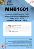 MNB1601 Assignment 2 (COMPLETE ANSWERS) Semester 1 2024 (869243) - DUE 2 April 2024