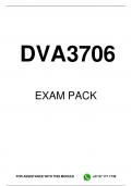 DVA3706 EXAM PACK 2023