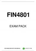 FIN4801 EXAM PACK 2024