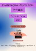 PYC4807 portfolio guide and answers 2023