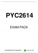 PYC2614 EXAM PACK 2014