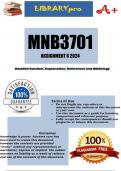 MNB3701 ASSIGNMENT 6 SEMESTER 1 2024