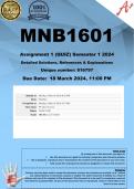 MNB1601 Assignment 1 (COMPLETE ANSWERS) Semester 1 2024 (816797) - DUE 18 March 2024