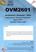 OVM2601 Assignment 1 (COMPLETE ANSWERS) Semester 1 2024 - DUE 8 March 2024