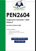 PEN2604 Assignment 2 (QUALITY ANSWERS) Semester 1 2024