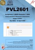 PVL2601 Assignment 1 (COMPLETE ANSWERS) Semester 1 2024 - DUE 5 April 2024 