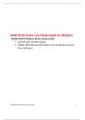 NURS 6550 Acute Care Study Guide for Midterm (Version 2) / NURS 6550N Midterm Exam Study Guide , Correct and Verified Q & A, NURS 6550-Advanced Practice Care of Adults in Acute Care Settings I, Walden University.