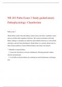NR 283 Patho Exam 3 Study Guide (Version 2),  NR 283: Pathophysiology, Chamberlain College of Nursing
