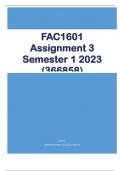 FAC1601 Assignment 3 Semester 1 2023