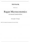 Microeconomics, 17th Canadian Edition, 17e By Christopher Ragan (Test Bank)