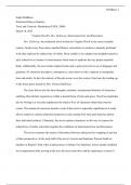 Modernists response paper, Mrs. Dalloway, Midterm