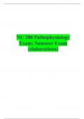 NU 208 Pathophysiology Exam; Summer Exam (elaborations)