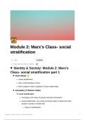 Sociology: Identity and Society: Module 2: Marx's Class- social stratification