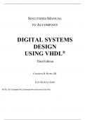 Digital Systems Design Using VHDL, 3e Charles Roth, Lizy Kurian John (Solution Manual)
