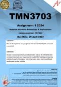 TMN3703 Assignment 1 (COMPLETE ANSWERS) 2024 (392647) - 30 April 2024