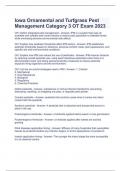 Iowa Ornamental and Turfgrass Pest Management Category 3 OT Exam 2023