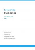Boekverslag "Het diner" - Herman Koch