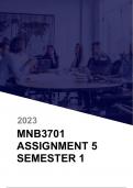 MNB3701 ASSIGNMENT 5 SEMESTER 1 2023