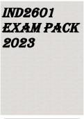 IND2601 EXAM PACK 2023