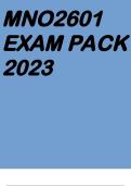 MNO2601 EXAM PACK 2023