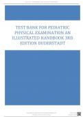 Test Bank For Pediatric Physical Examination An Illustrated Handbook 3rd Edition By Duderstadt.