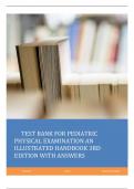 Test Bank For Pediatric Physical Examination An Illustrated Handbook 3rd Edition With Answers