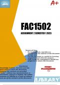 FAC1502 Assignment 2 Semester 1 2023 (897389)