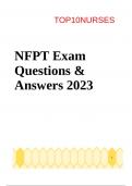 NFPT Exam Questions & Answers 2023