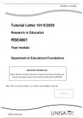 RSE4801 Assignment 1 2023 Highly Rated 