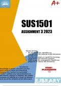 SUS1501 Assignment 3 2023