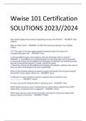 Wwise 101 Certification SOLUTIONS 2023//2024