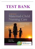 Test Bank for Maternal-Child Nursing Care with The Women’s Health Companion Optimizing Outcomes for Mothers, Children, and Families, 2nd Edition, Susan L. Ward, Shelton M. Hisley
