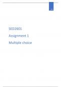 SSED 2601 Assignment 1
