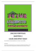 ENG1503 PORTFOLIO PACKAGE QUESTION 1 TO 3 ESSAYS