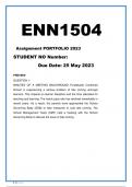 ENN1504 EXAM (PORTFOLIO) MAY/JUNE SEMESTER 1 2023