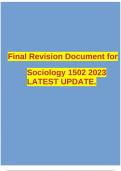 Final Revision Document for Sociology 1502 2023 LATEST UPDATE.