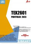 TEX2601 PORTFOLIO 2023 (UNISA)