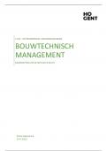 Samenvatting Bouwtechnisch Management 2022-2023 