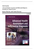 Test Bank - Advanced Health Assessment and Differential Diagnosis: Essentials for Clinical Practice, 1st Edition (Myrick, 2020), Chapter 1-12 | All Chapters