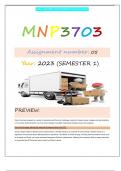 MNP3703 ASSIGNMENT 5 S1 2023