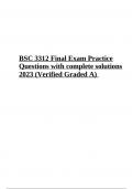 BSC 3312 Final Exam Practice Questions with complete solutions 2023 (Verified Graded A)