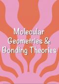 Molecular geometry and bonding theories (Chemistry HC) notes 
